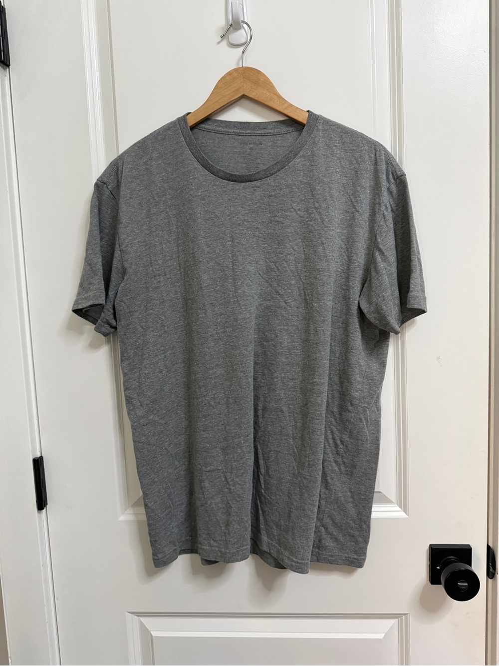 Men's Gray Crew Neck Short Sleeve Tee